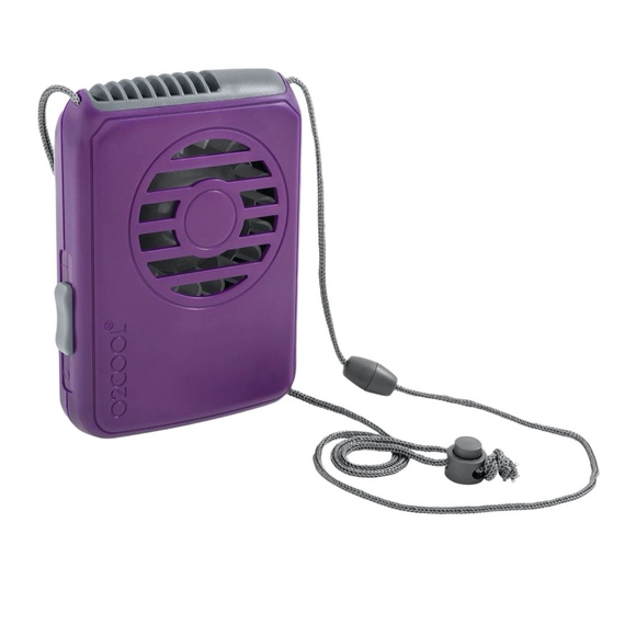 O2COOL DELUXE BATTERY POWERED NECKLACE FAN WITH LANYARD - NEW IN BOX - Picture 1 of 6